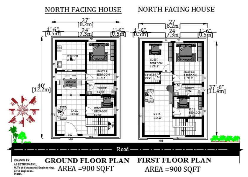 15 Best North-Facing House Plans As Per Vastu 2024