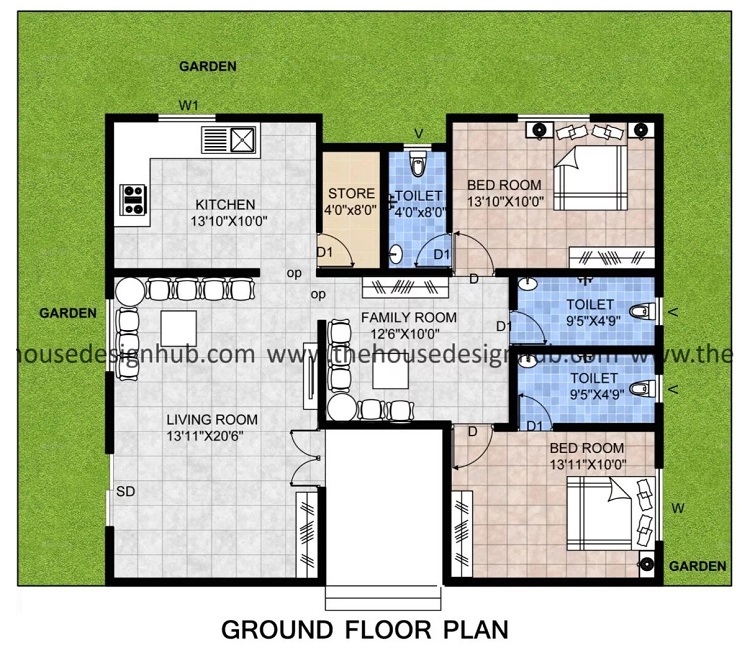 10 Best 1200 Sq Ft House Plans As Per Vastu Shastra 2023 | I Fashion Styles