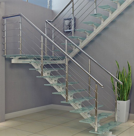 15 Modern Steel Staircase Designs For Indian Houses 2024