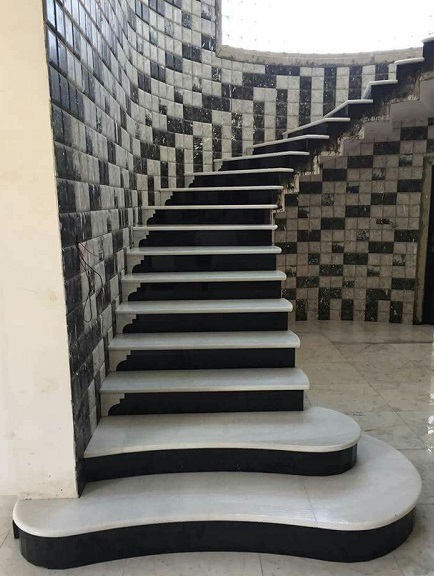 15 Modern Granite Stairs Designs For Home In India 2024