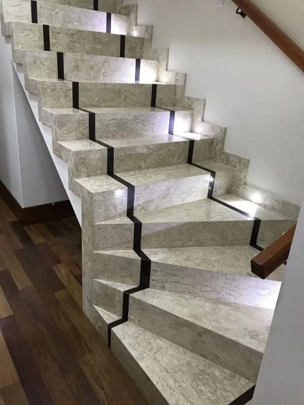 15 Modern Granite Stairs Designs For Home In India 2024