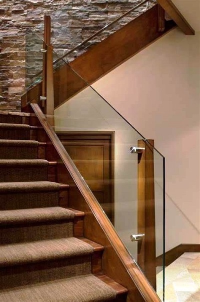 15 Modern Glass Stair Railing Design Ideas For Home 2024