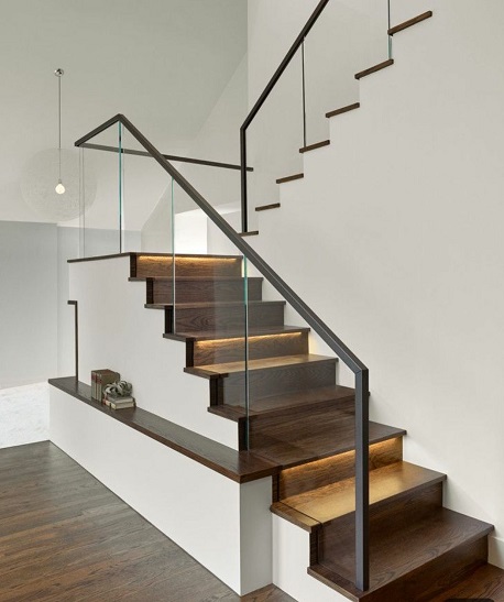 15 Modern Glass Stair Railing Design Ideas For Home 2024