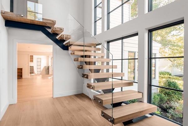 15 Modern Glass Stair Railing Design Ideas For Home 2024