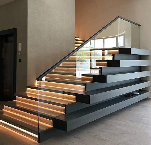 15 Modern Glass Stair Railing Design Ideas For Home 2024