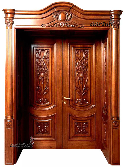 20 Modern Teak Wood Door Designs for Home In 2024