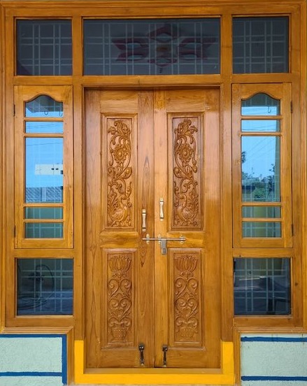 20 Modern Teak Wood Door Designs for Home In 2024