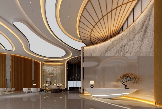 15 Eye-Catching Lobby Ceiling Design Ideas For Business Spaces