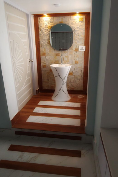 20 Simple &amp; Modern Wash Basin Designs in Hall 2024