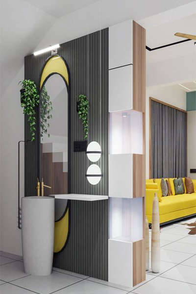 20 Simple &amp; Modern Wash Basin Designs in Hall 2024