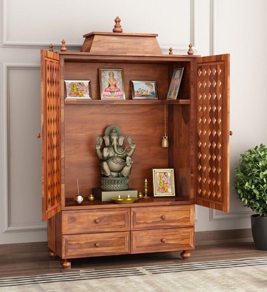 10 Modern Plywood Mandir Design Ideas For Home 2025