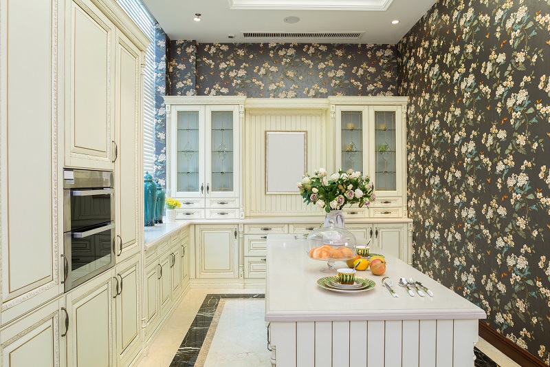 10 Simple Kitchen Wallpaper Designs In Trend 2025 | I Fashion Styles