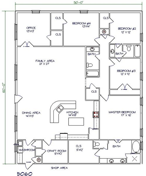10 Best Barndominium House Floor Plan Drawings 2025