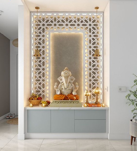 15 Modern Mandir Jali Designs For Home In 2025