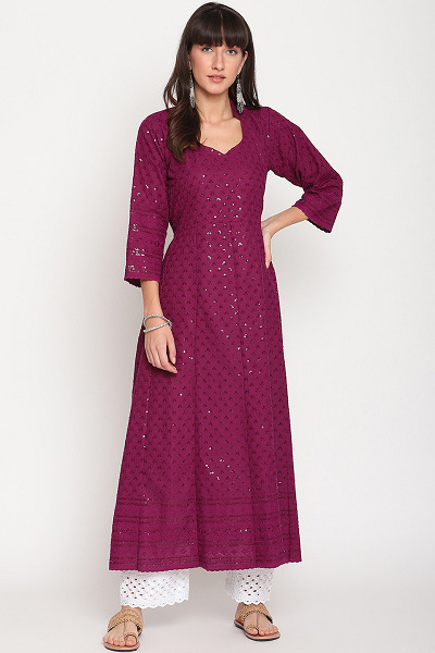 10 Best And Latest Collection Of Embroidered Kurtis In India | I Fashion Styles