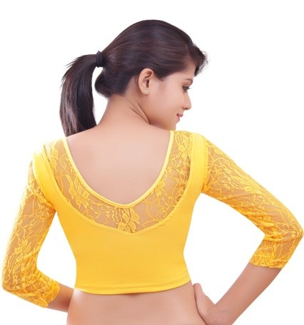 15 Top Designed Stretchable Blouses with Different Neck Patterns