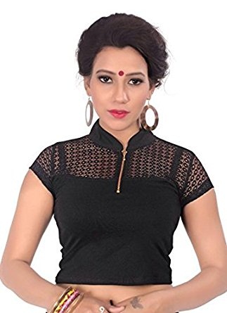 15 Top Designed Stretchable Blouses with Different Neck Patterns