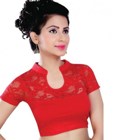15 Top Designed Stretchable Blouses with Different Neck Patterns
