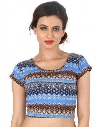 15 Top Designed Stretchable Blouses with Different Neck Patterns