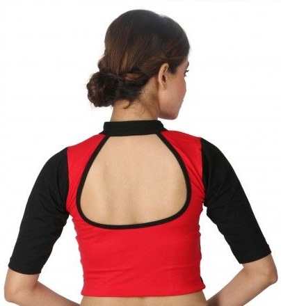 15 Top Designed Stretchable Blouses with Different Neck Patterns