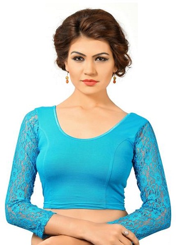 15 Top Designed Stretchable Blouses with Different Neck Patterns