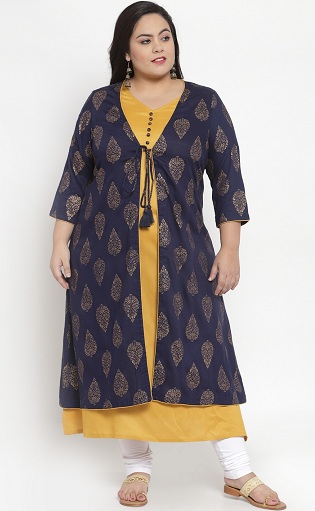 15 Modern Kurtis For Plus Size Women: Latest &amp; Trending Designs