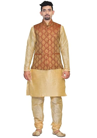 Top 9 Traditional Kurta Pajama with Waistcoat for Mens | Style At Life