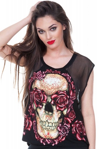 9 Stylish Models of Skull T-Shirts for Men and Women