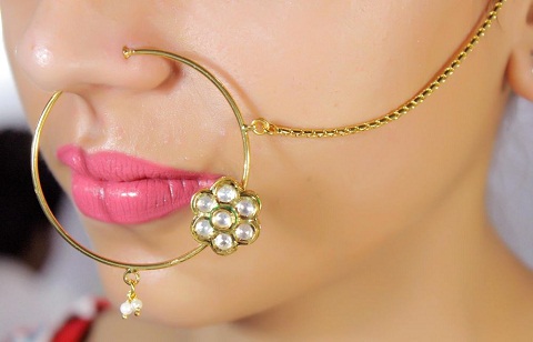 Designer Nose Ring Designs - 9 Beautiful Collections for All Events