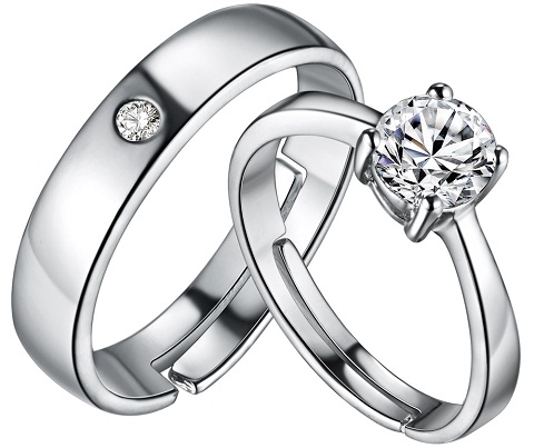 15 New Designs for Platinum Rings for Couples - Trending Models