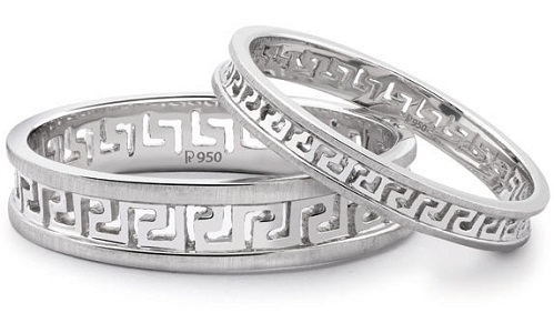15 New Designs for Platinum Rings for Couples - Trending Models