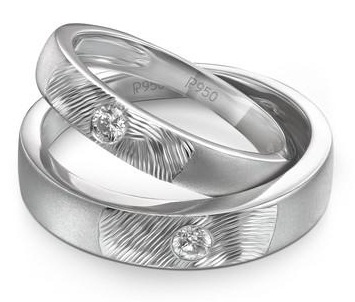 15 New Designs for Platinum Rings for Couples - Trending Models