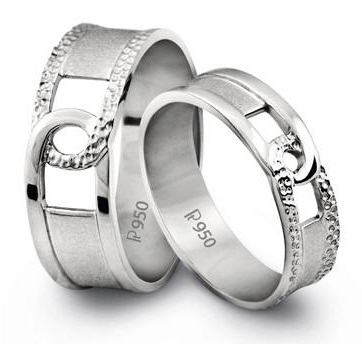 15 New Designs for Platinum Rings for Couples - Trending Models
