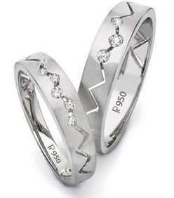 15 New Designs for Platinum Rings for Couples - Trending Models