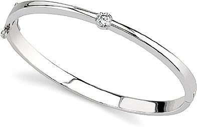9 Stunning Designs of Diamond Solitaire Bangles for Ladies