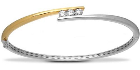 9 Stunning Designs of Diamond Solitaire Bangles for Ladies
