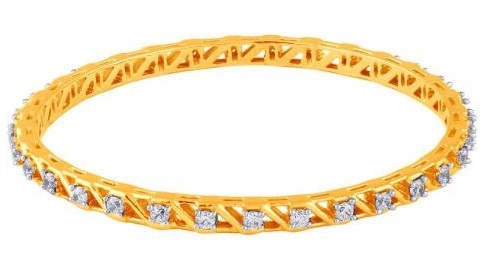 9 Stunning Designs of Diamond Solitaire Bangles for Ladies
