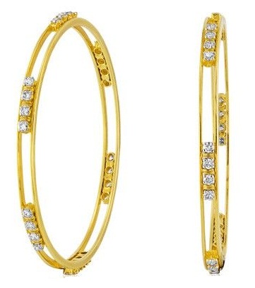 9 Stunning Designs of Diamond Solitaire Bangles for Ladies