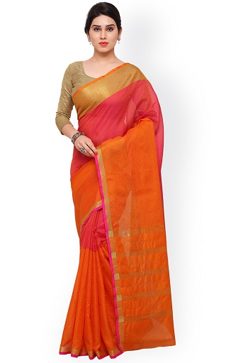 20 Beautiful Designs of Orange Sarees For Every Occasion! | I Fashion Styles