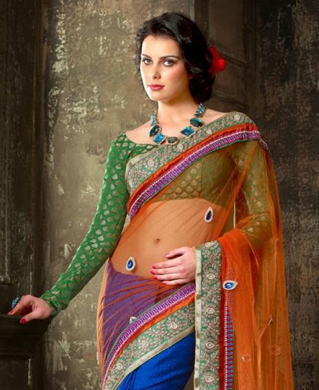 20 Beautiful Designs of Orange Sarees For Every Occasion! | I Fashion Styles
