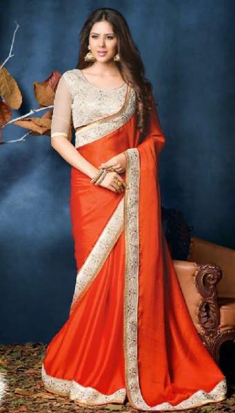 20 Beautiful Designs of Orange Sarees For Every Occasion! | I Fashion Styles