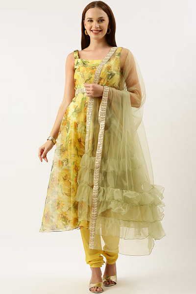 10 Trendy Collection of Churidar with Kurta Designs