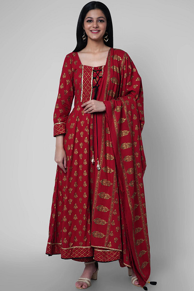 10 Trendy Collection of Churidar with Kurta Designs