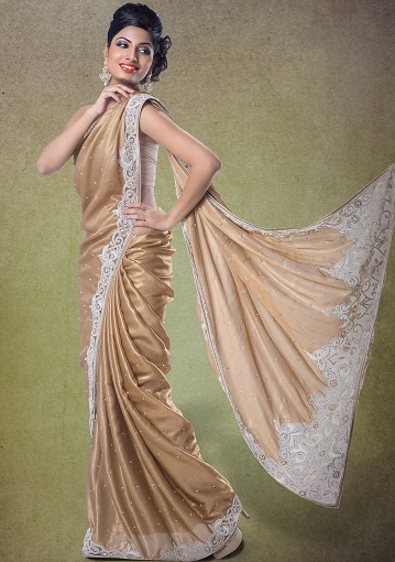 10 Beautiful Collection of Shimmer Sarees for Alluring Look