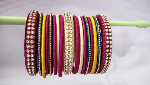 15 Creative Designs of Handmade Bangles for Trendy Look