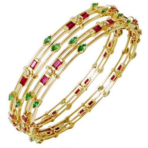 15 Beautiful Models of Stone Bangles - New and Trendy Collection