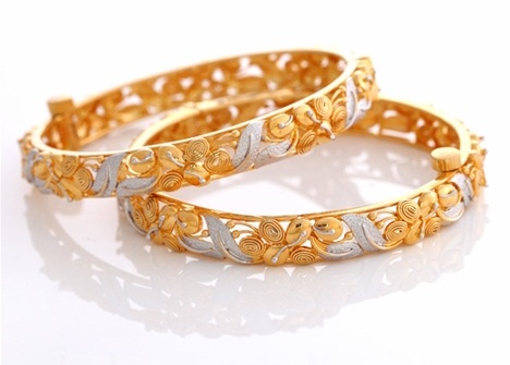 15 Indian Gold Plated Bangles Designs for Women