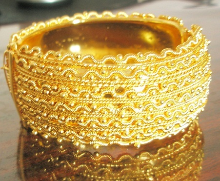 15 Indian Gold Plated Bangles Designs for Women