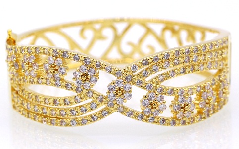 15 Indian Gold Plated Bangles Designs for Women