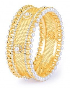 15 Indian Gold Plated Bangles Designs for Women